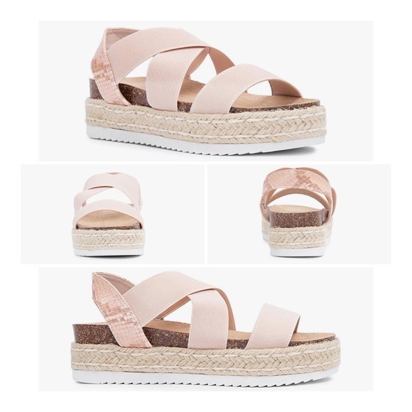 Madden Girl Cover Platform Fashion Sandal - Dusty Pink - Picture 1 of 14